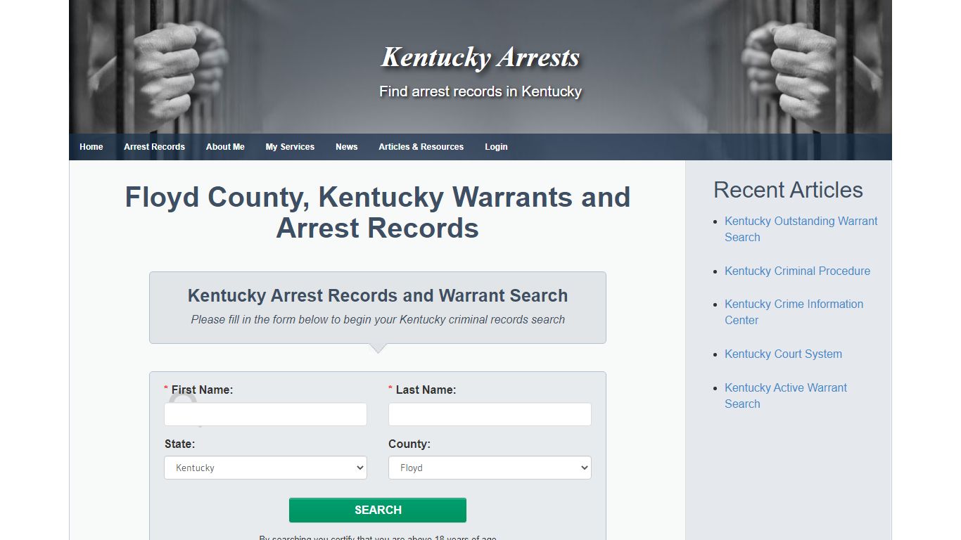 Floyd County, Kentucky Warrants and Arrest Records